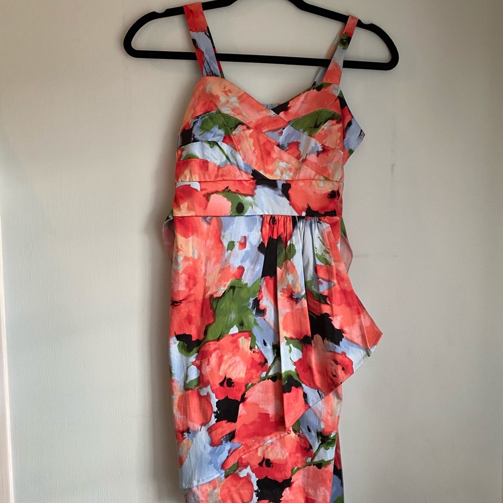2-Hip Floral Junior Dress